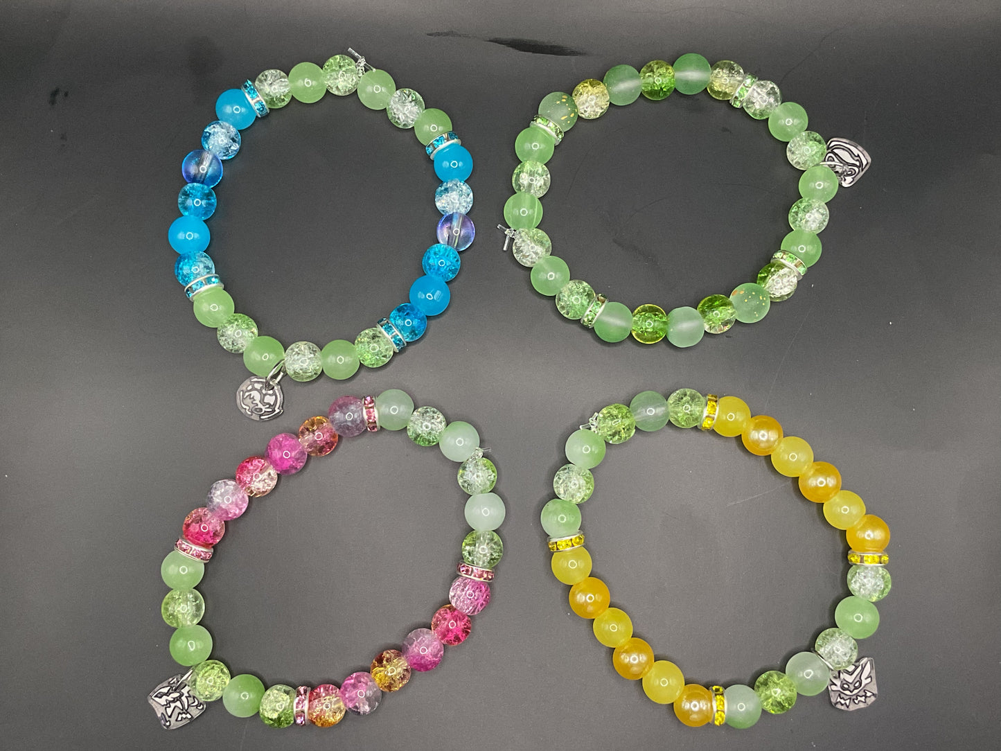 Gekko and critters bracelet